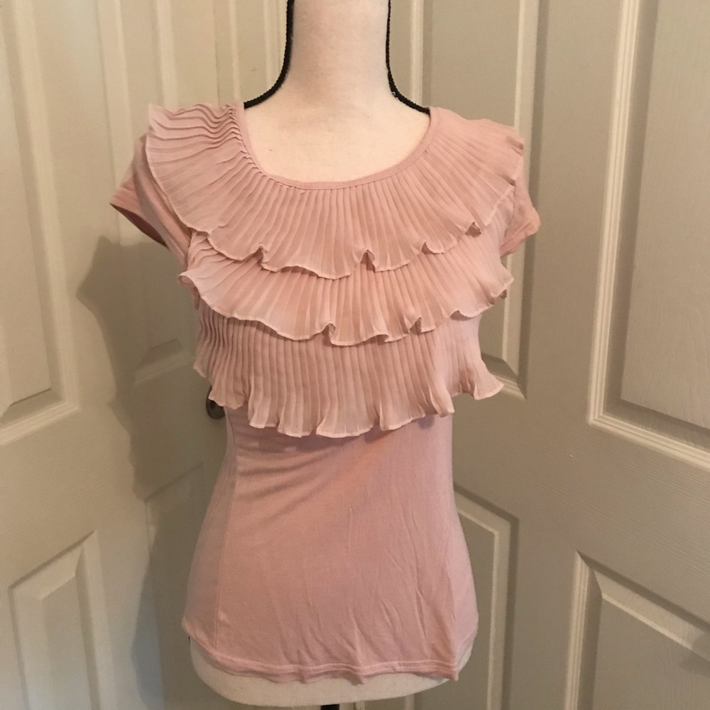 Light Pink Ruffle Top